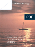 2005 Maryland Elected Officials Guide booklet from Constellation Energy