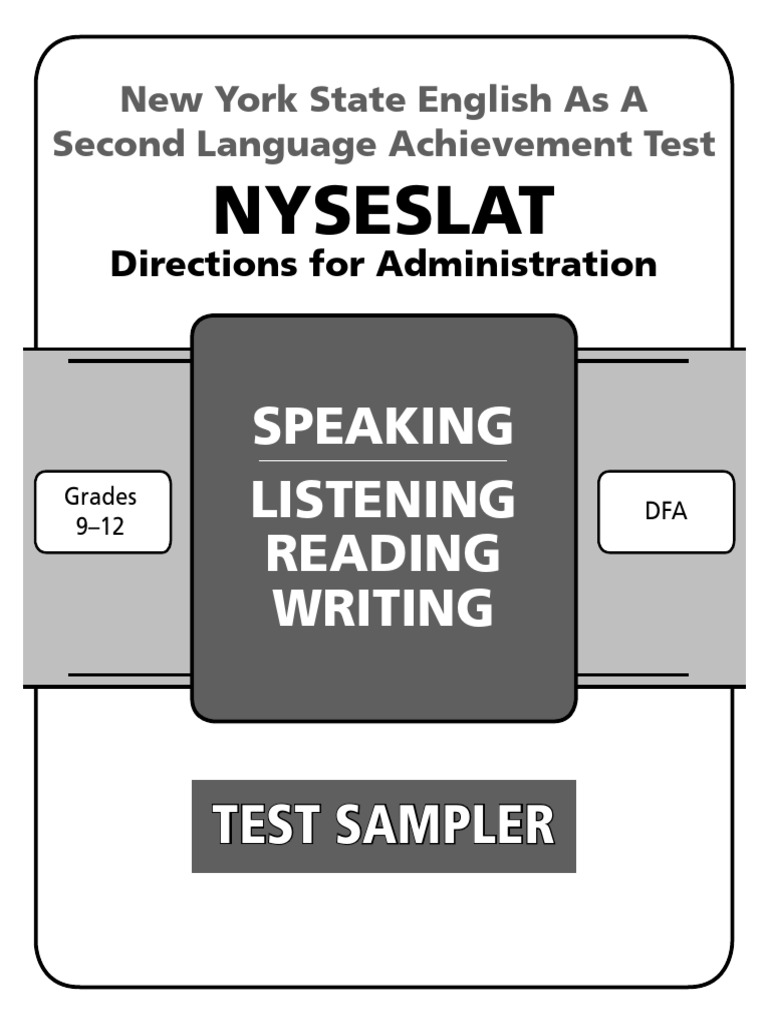 New York State English as a Second Language Achievement Test (NYSESLAT ...