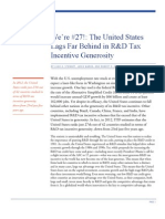 We’re #27: The United States Lags Far Behind in R&D Tax Incentive Generosity