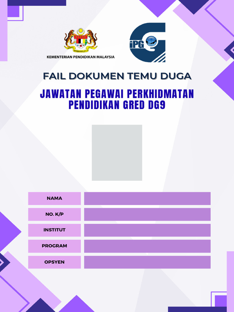 Template Temuduga 2026 | PDF