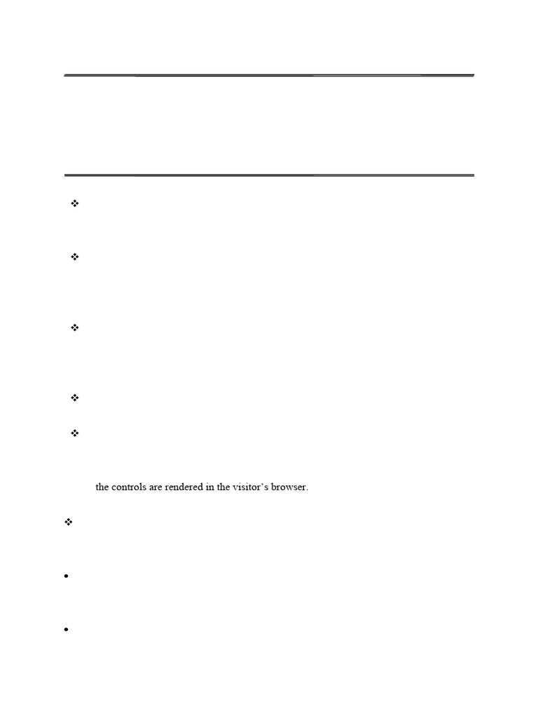 ASP UNIT II | PDF | World Wide Web | Internet & Web
