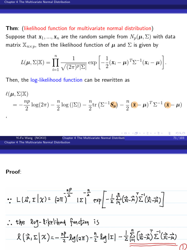 Likelihood Function For Multivariate Normal Distribution | PDF | Bias ...