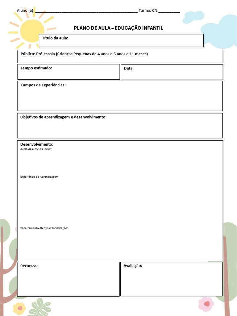 Planos de Aula 2026 2 | PDF