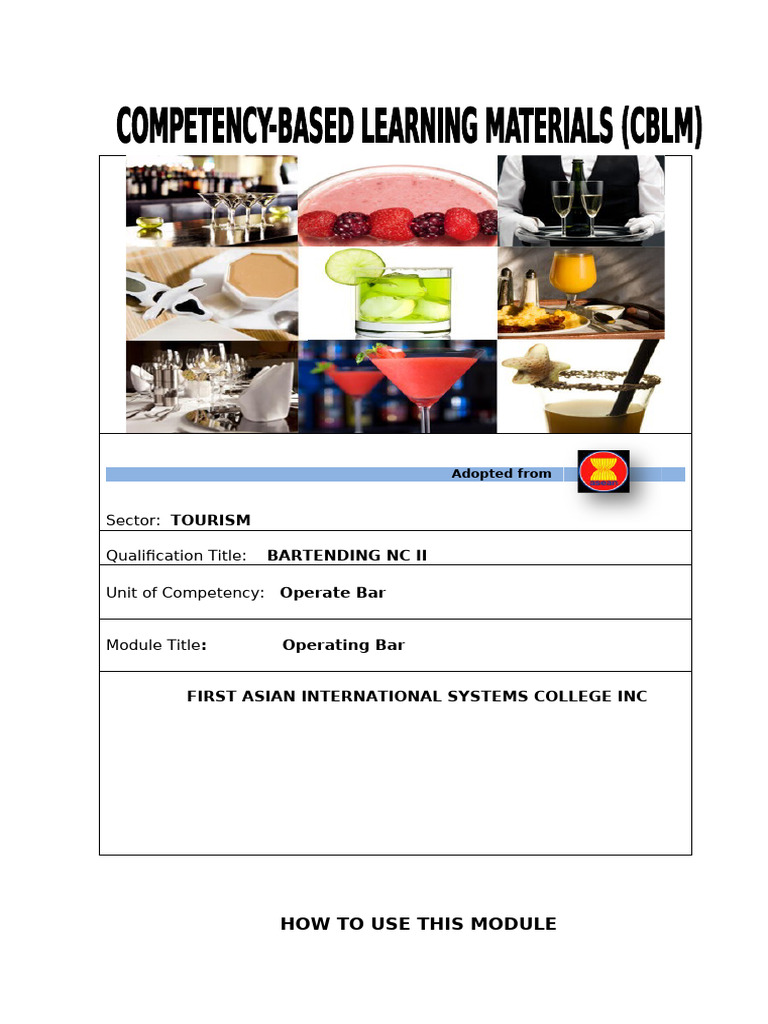 2 Core OPERATE-BAR | PDF | Tableware | Drink