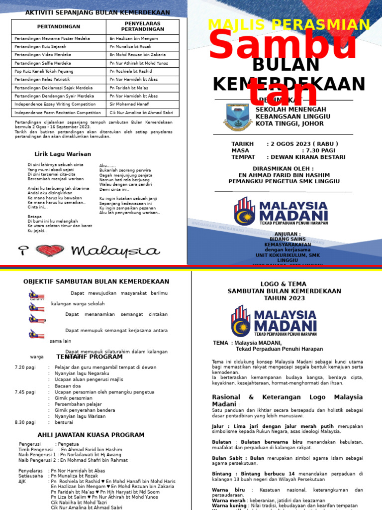 Buku Program Penutup Merdeka 2023 | PDF