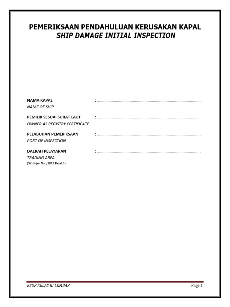 Format Pemeriksaan Rev 1 | PDF