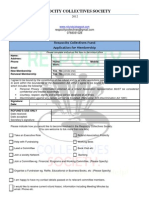 Application for Membership Form 052011