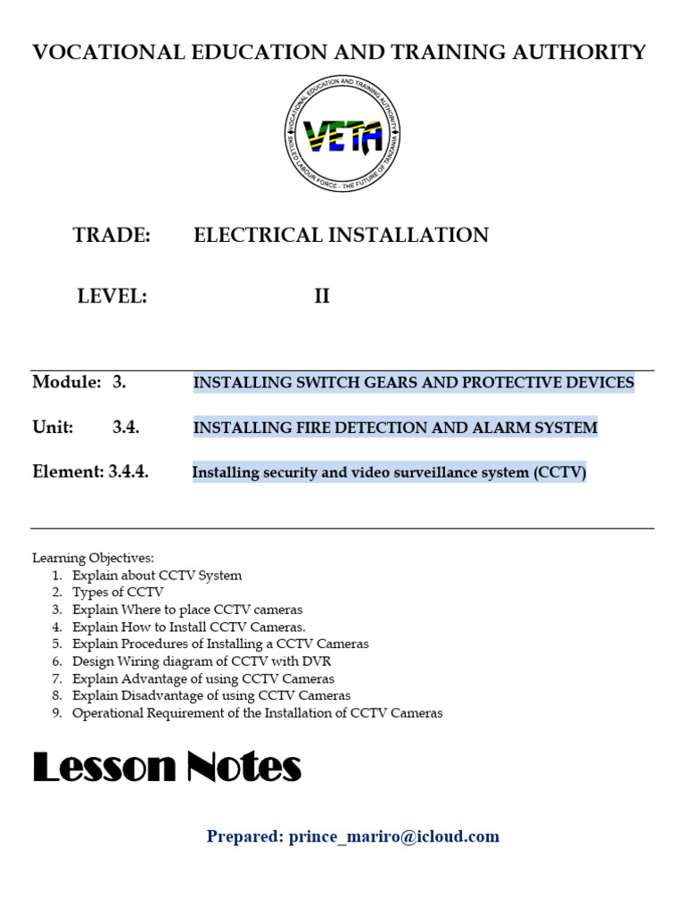 CCTV Installation PDF | PDF | Closed Circuit Television | Computer Security