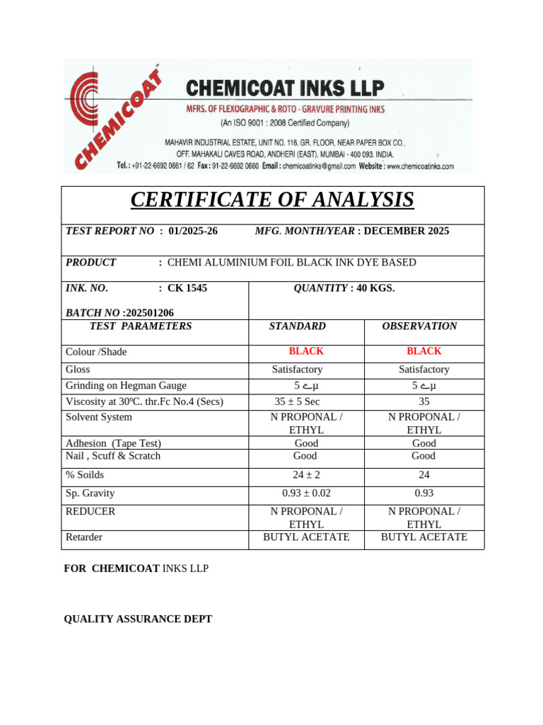 Montex Test Report | PDF