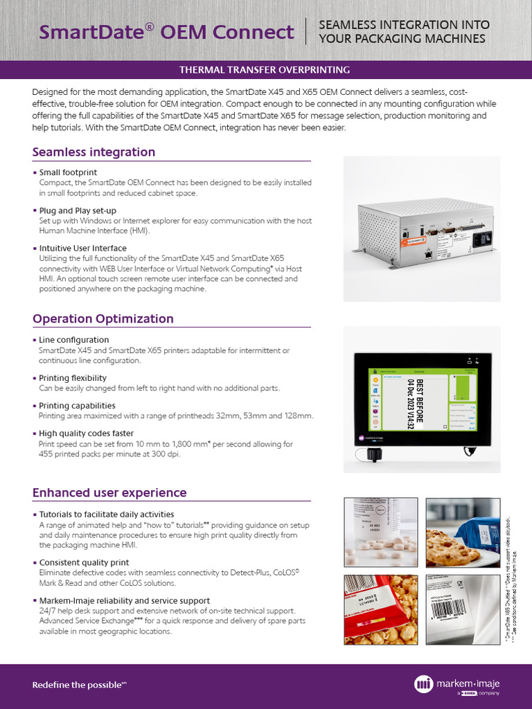 SD Oem Connect Ds Hq b1 Markem Imaje | PDF | User Interface | Computer ...