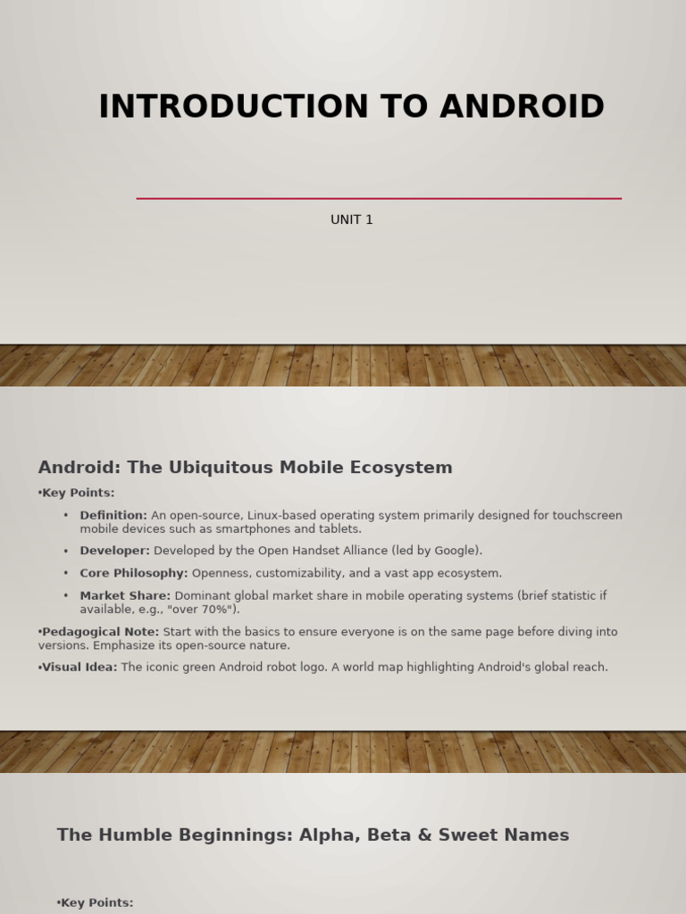 Android Fundamentals and Architecture | PDF | Android (Operating System ...