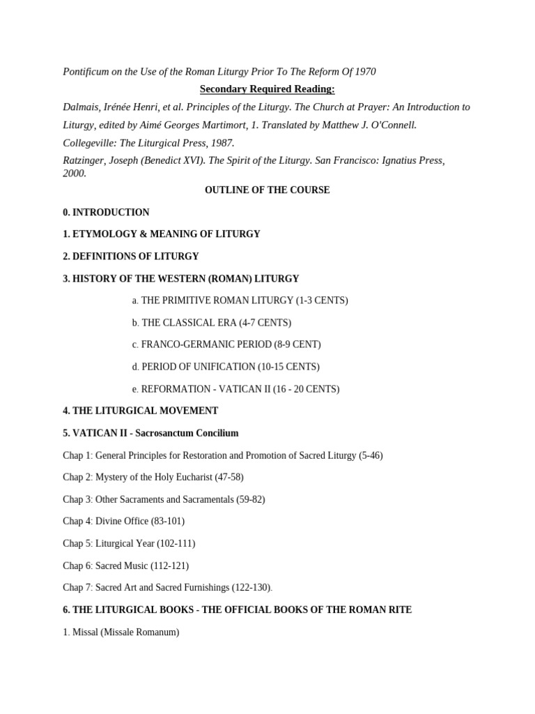 Liturgy Notes Fr. Murunga | PDF | Mass (Liturgy) | Catholic Church