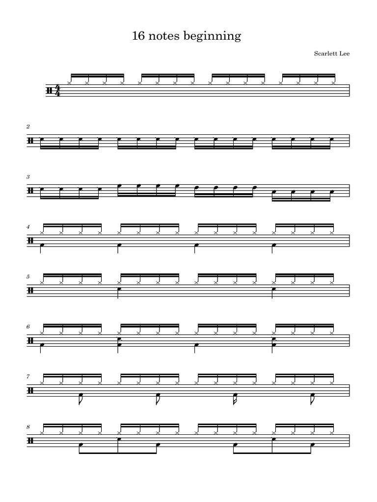 16 Notes Beginning | PDF