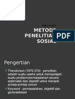 Download Metode Penelitian Sosial by mahfudanshori6658 SN10316826 doc pdf