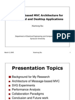 Message-Based MVC Architecture For Distributed and Desktop Applications