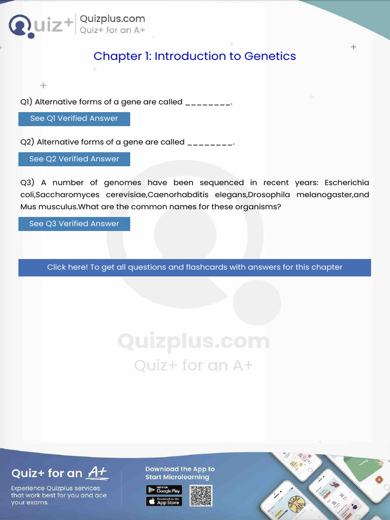 Alternative Forms of a Gene Are Called | PDF | Directionality ...