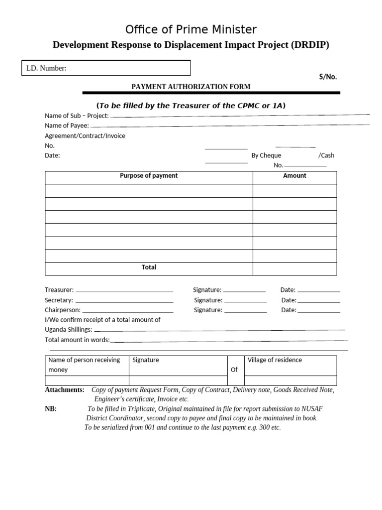 Payment Authorization Form | PDF