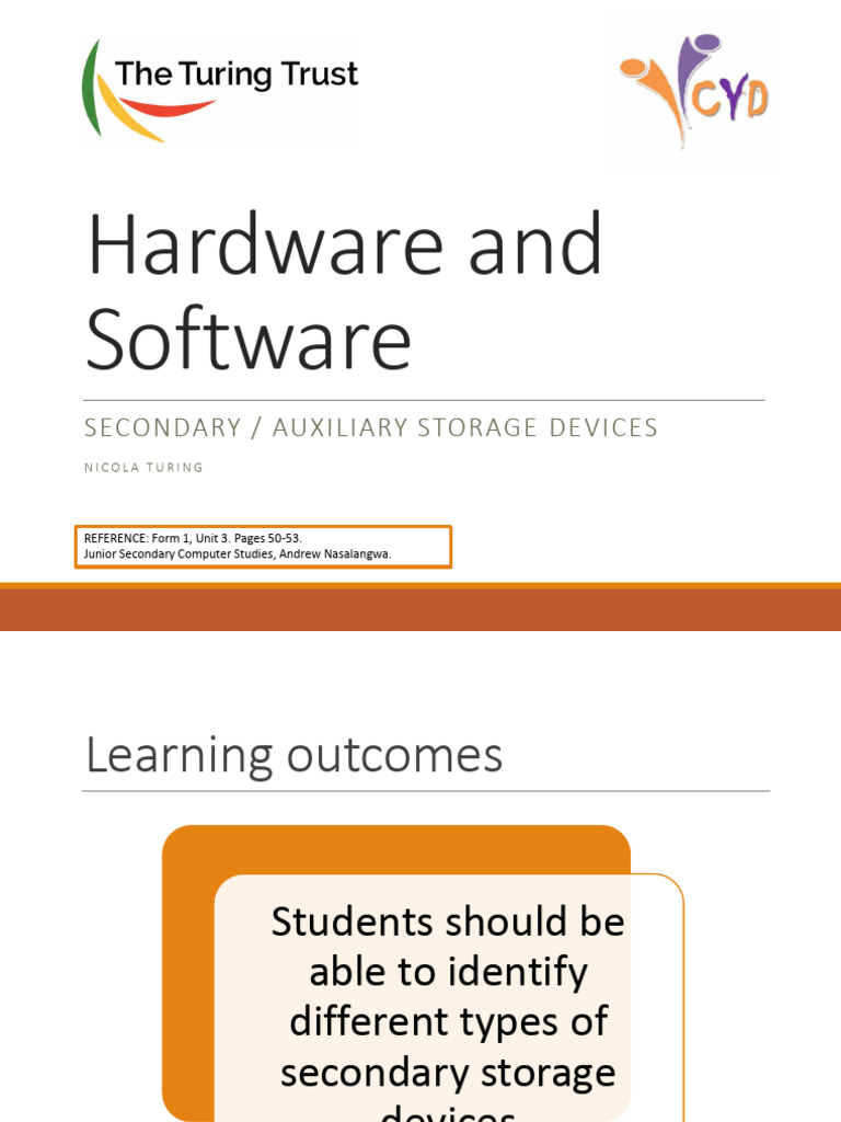Secondary Storage Devices | PDF | Computer Data Storage | Hard Disk Drive