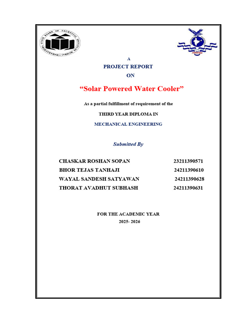 Avdhut Sir Final CPP REPORT | PDF | Solar Energy | Air Conditioning