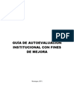 Guía de Autoevaluación Institucional Aprobada 13 Oct. 2011