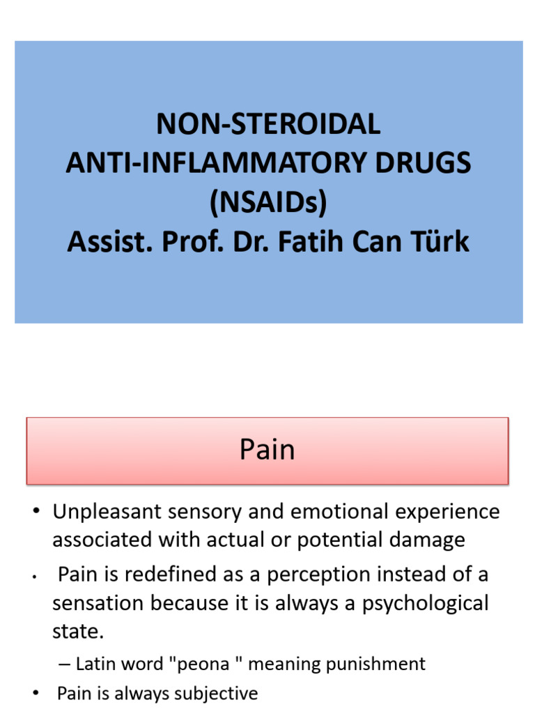 NSAID Can | PDF | Nonsteroidal Anti Inflammatory Drug | Aspirin