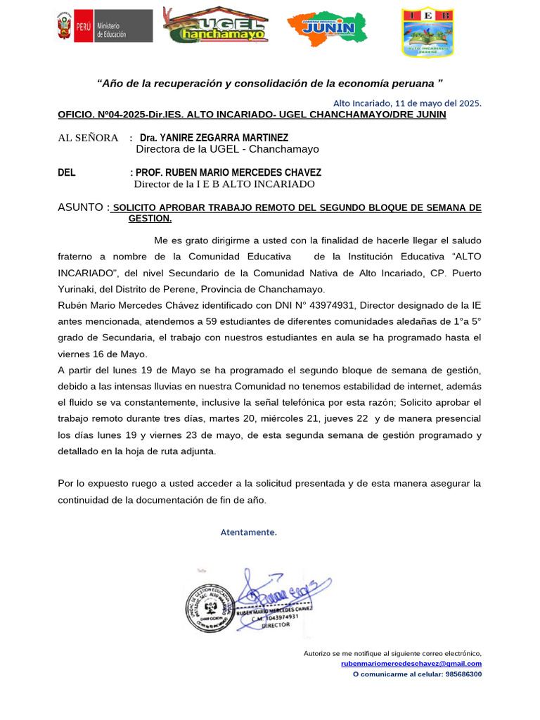 Solicito Trabajo Remoto | PDF