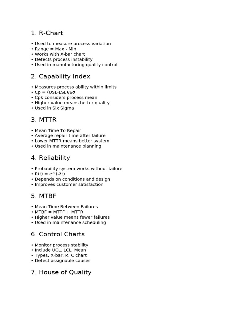 Quality Management Handwritten Notes | PDF