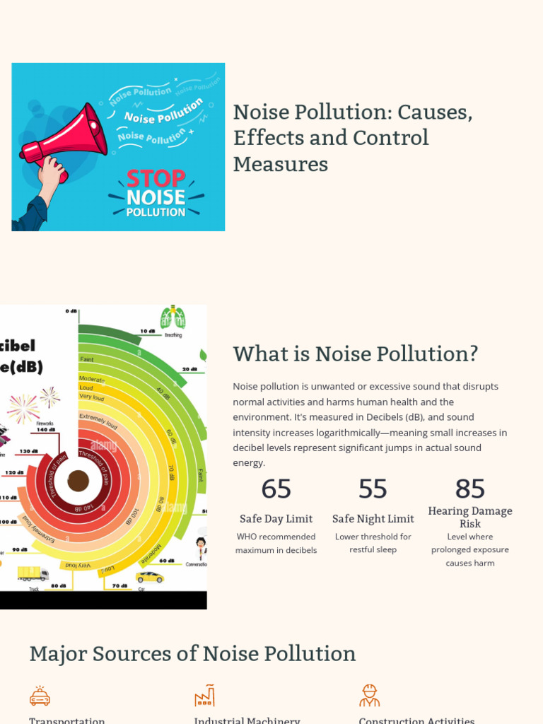 Noise Pollution | PDF | Noise | Acoustics