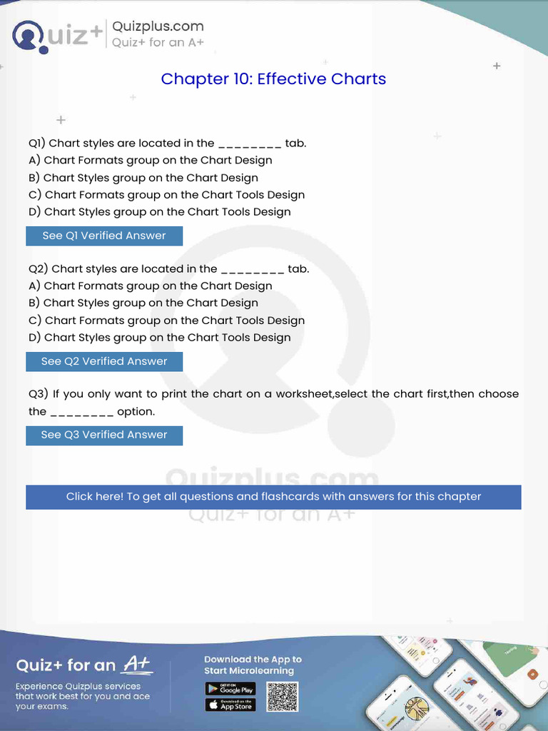 Chart Styles Are Located in The Tab | PDF | Microsoft Excel | Microsoft ...