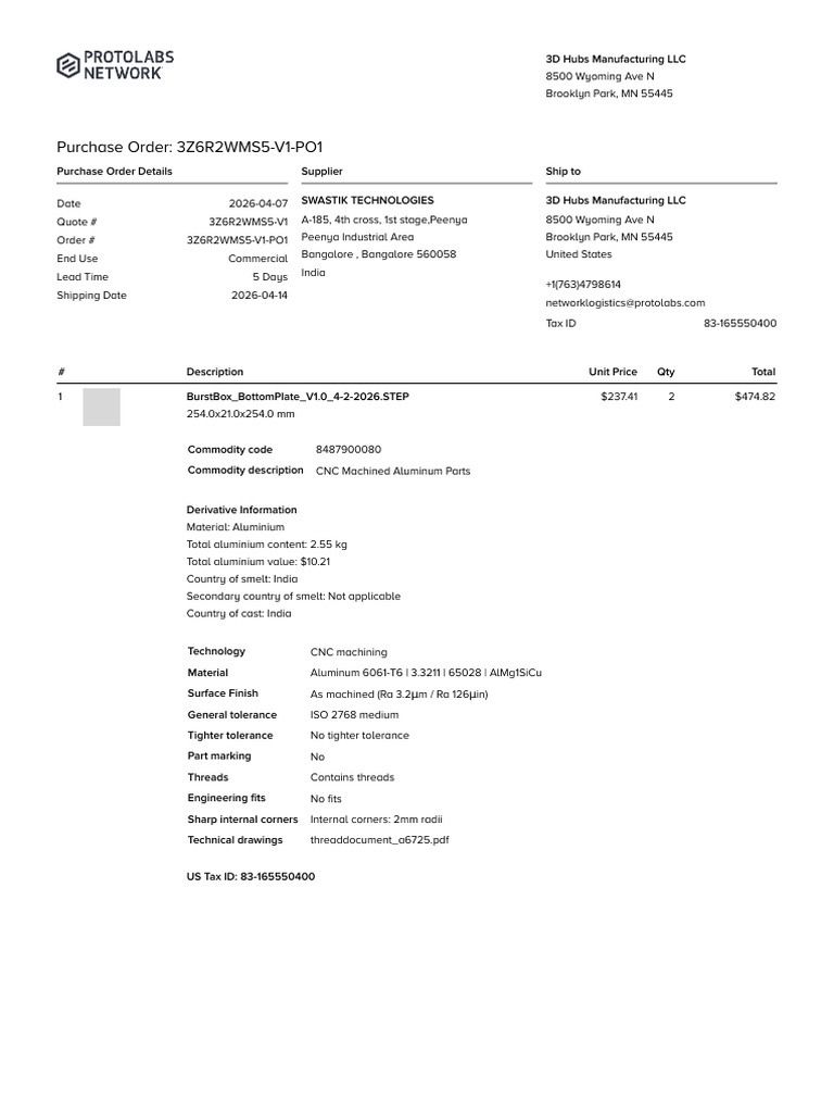 3Z6R2WMS5 V1 PO1 Purchase Order | PDF | Secondary Sector Of The Economy ...