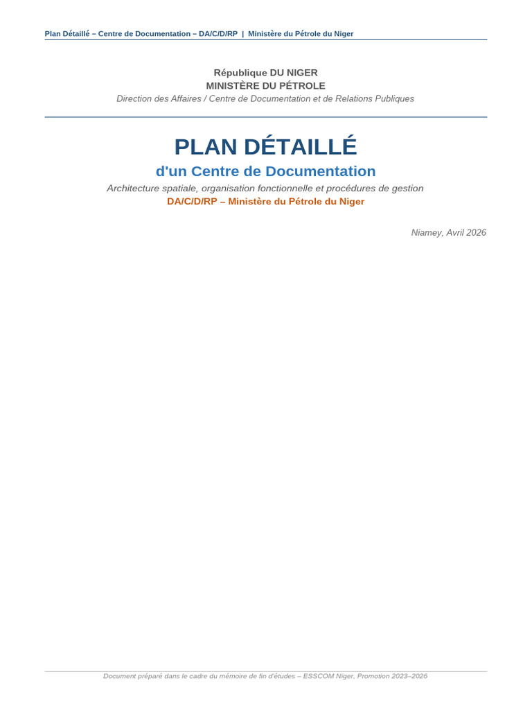 Plan Detaille Centre Documentation | PDF | Serveur (Informatique ...