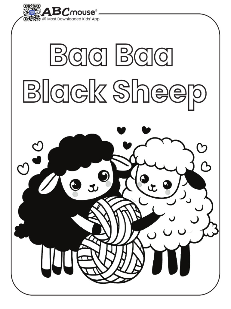 ABCmouse Rhyming Coloring Page 1 | PDF