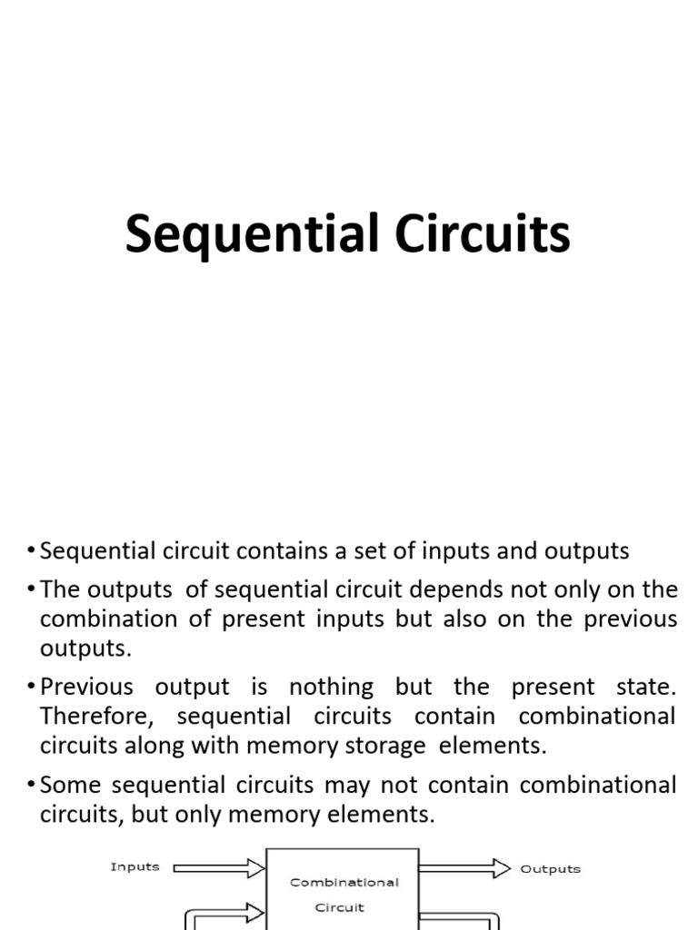 Sequential Circuits.pptx | PDF | Random Access Memory | Read Only Memory