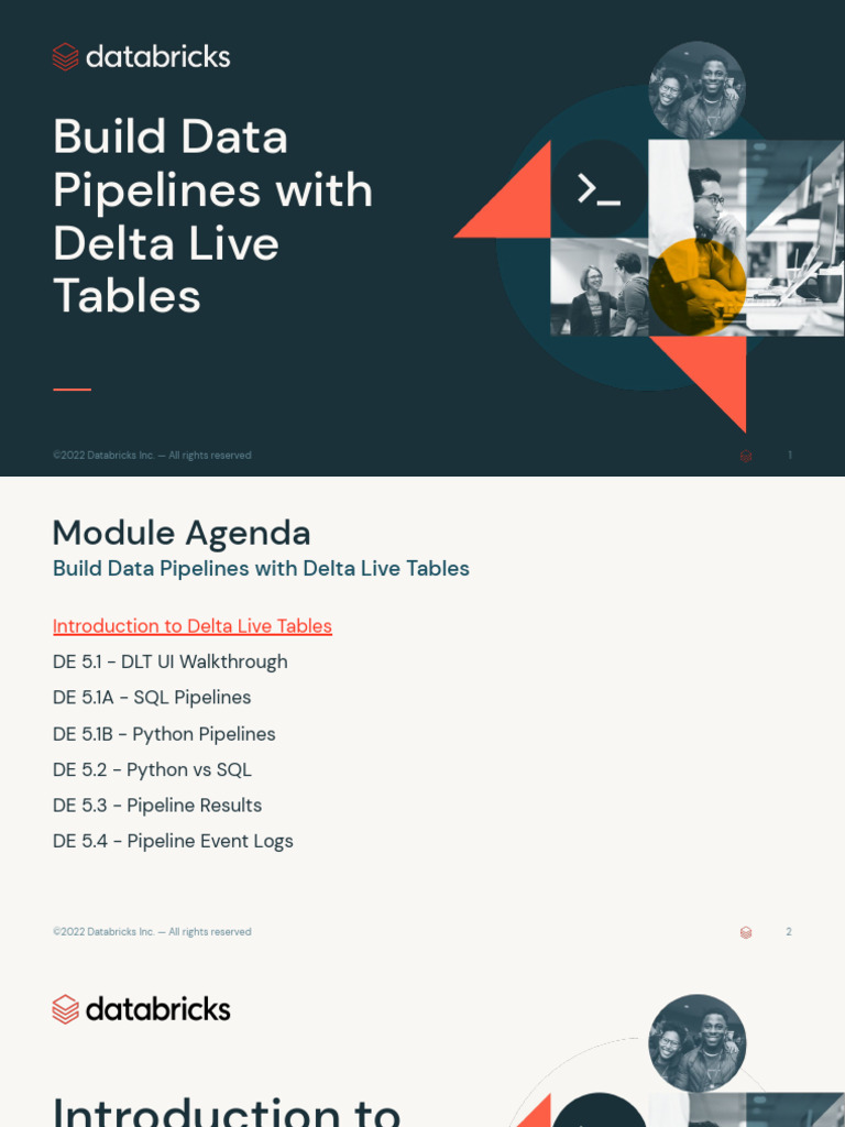 De Mod 4 Build Data Pipelines With Delta Live Tables | PDF | Computer ...