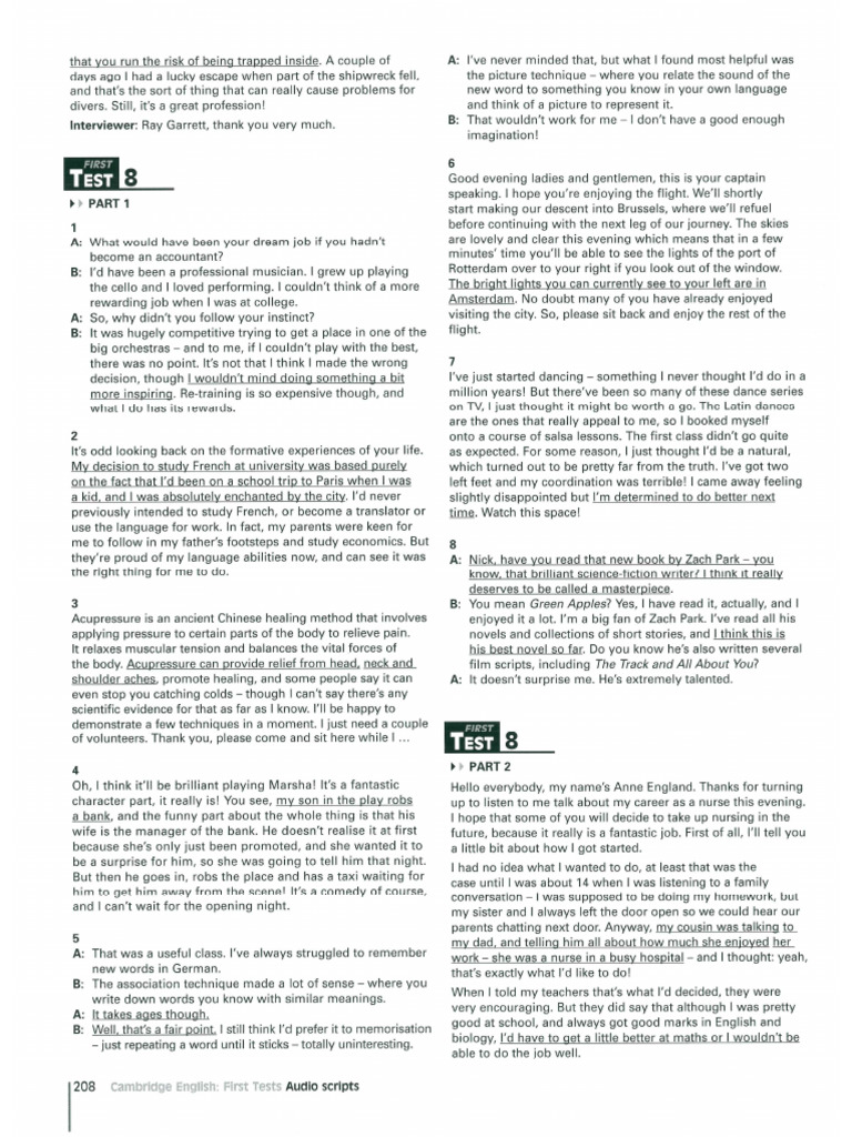 7a q2l2 Listening Hw Tapescript | PDF