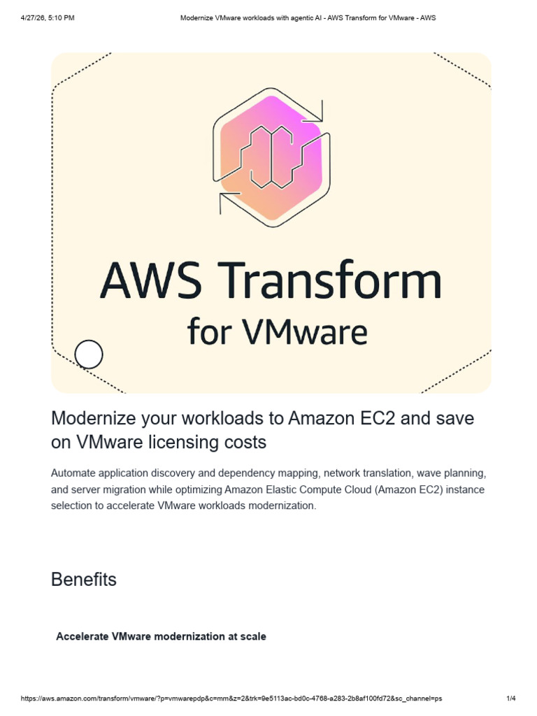 Modernize VMware Workloads With Agentic AI - AWS Transform for VMware ...