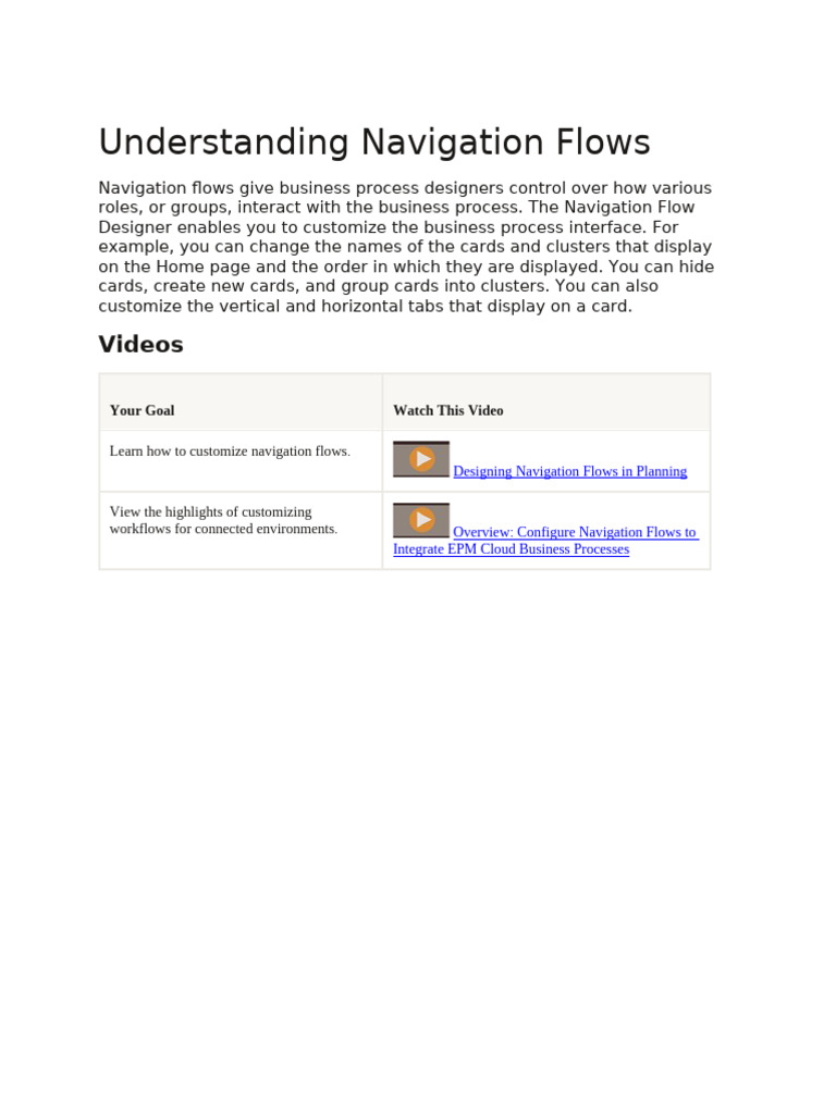 Understanding Navigation Flows | PDF