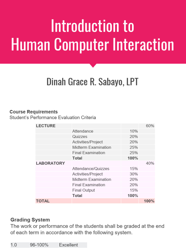 HCI-Slides-Ch1-Intro (1) | PDF | Human–Computer Interaction | Usability