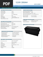 Lithium Ion Battery Data Sheet | PDF | Lithium Ion Battery | Galvanic Cells