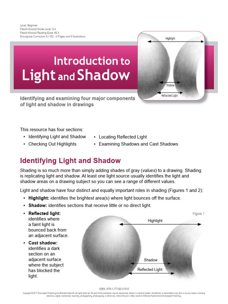 Simple Introduction to Light and Shadow | PDF | Shadow | Drawing