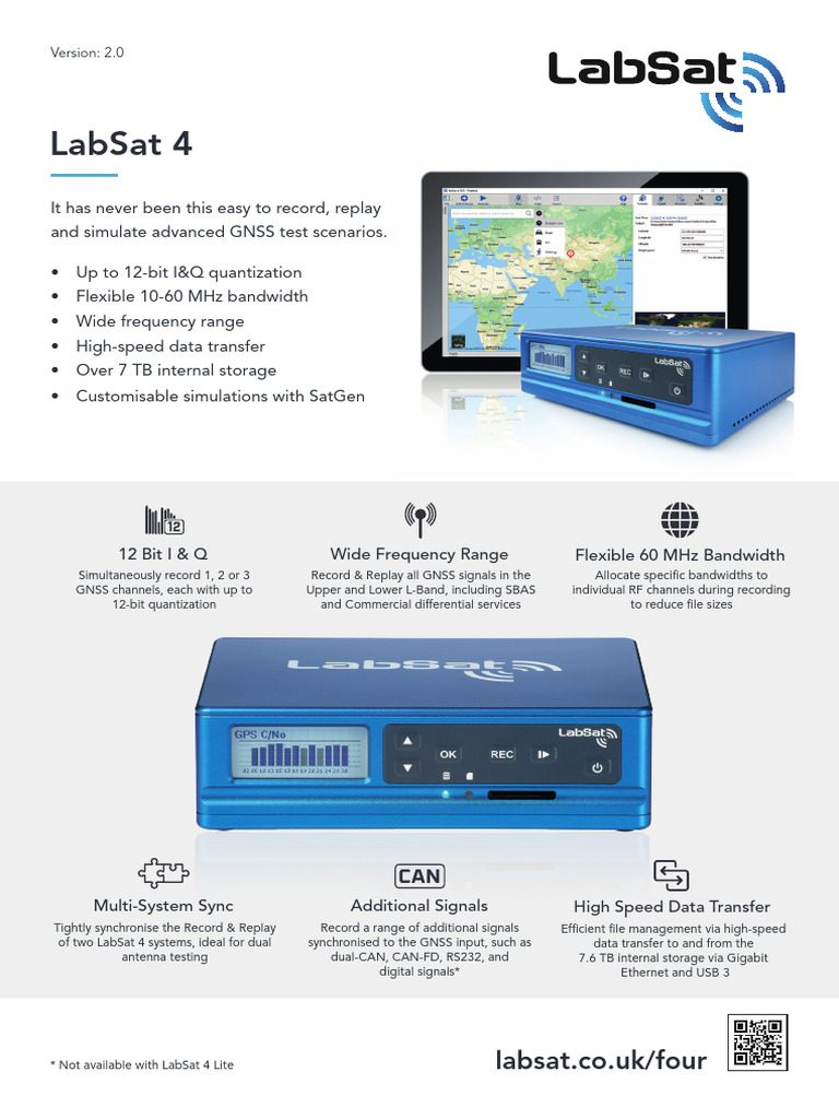 4th Gen LabSat Now Available | PDF | Bandwidth (Signal Processing ...
