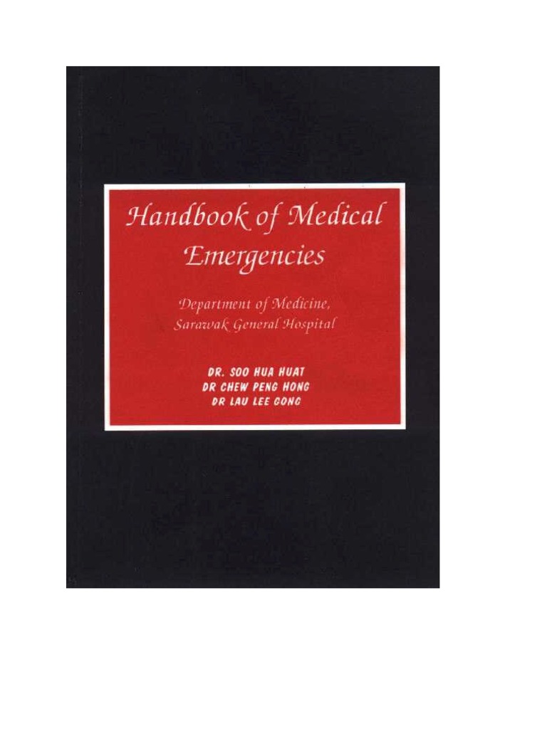 Sarawak Medical Emergencies Handbook | PDF | Myocardial Infarction ...