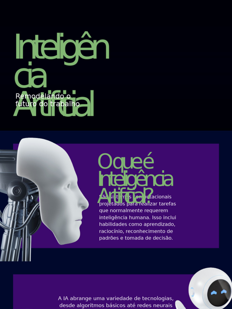 Apresentação Sobre Inteligência Artificial e o Futuro Do Trabalho ...