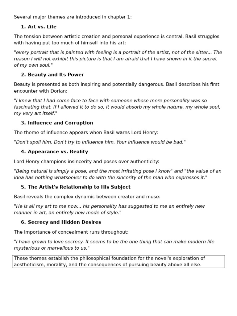 Chapter 1 Major Themes Introduced | PDF