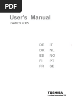 Toshiba Camileo H20 Manual