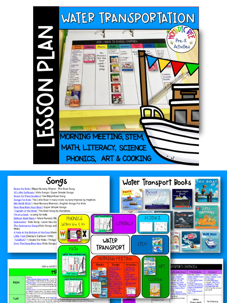 WaterTransportationFreeLessonPlan | PDF | Phonics