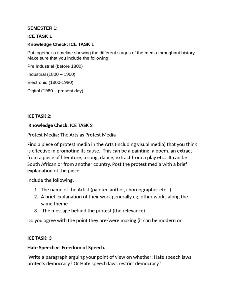 Gnmc216 Ice Tasks | PDF