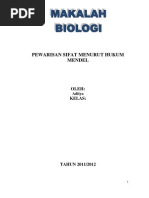 Download Pewarisan Sifat Menurut Hukum Mendel_biologi by adityadit46 SN103184134 doc pdf