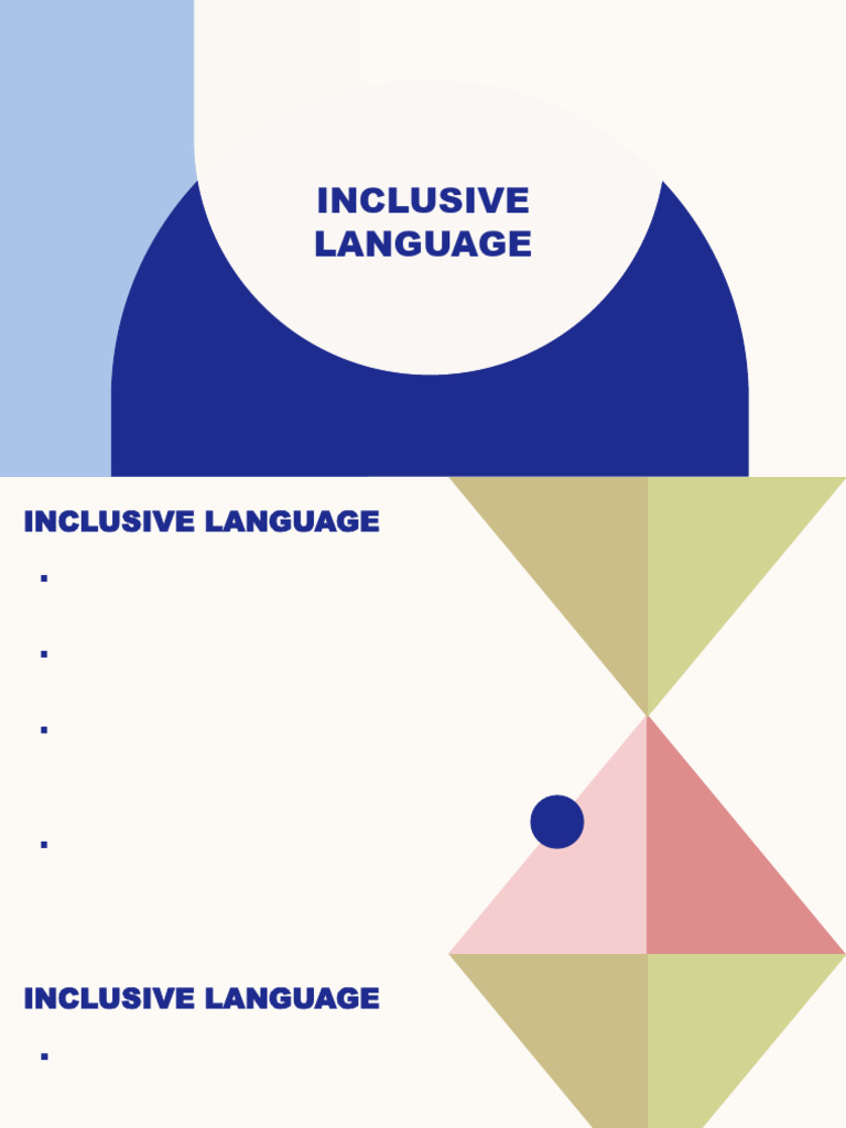 Inclusive Language | PDF | Prejudices | Stereotypes