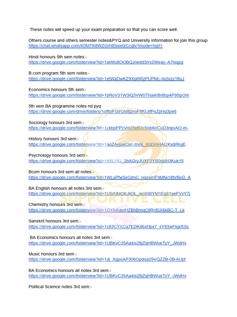 2nd Year And3rd Year Notes (2) | PDF